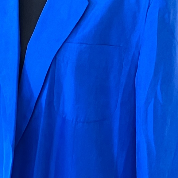 Sellecas Silk Royal blue 100% silk blazer - Picture 8 of 11